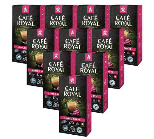 100 capsules compatibles Nespresso* Lungo Forte - CAF&Eacute; ROYAL