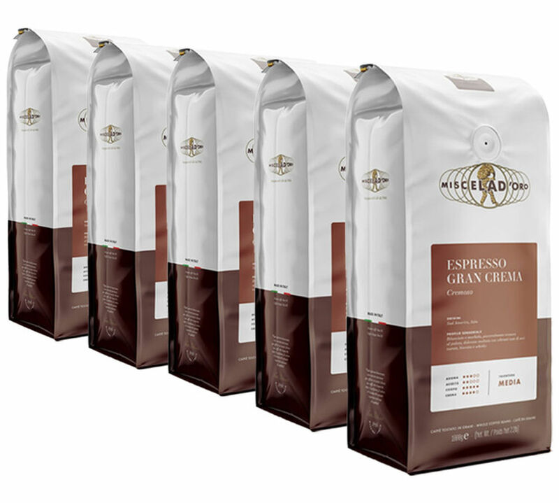 Miscela d'Oro - Caff&egrave; in grani -  Gran Crema 5 x 1 kg image number 0