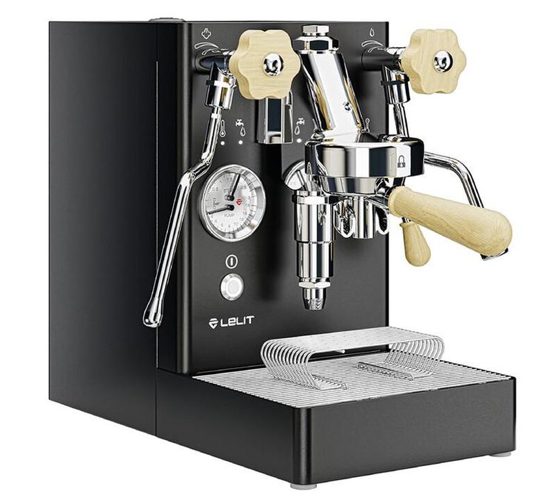 Siebtr&auml;germaschine LELIT MaraX PL62X-EUCB schwarz und helles Holz image number 1