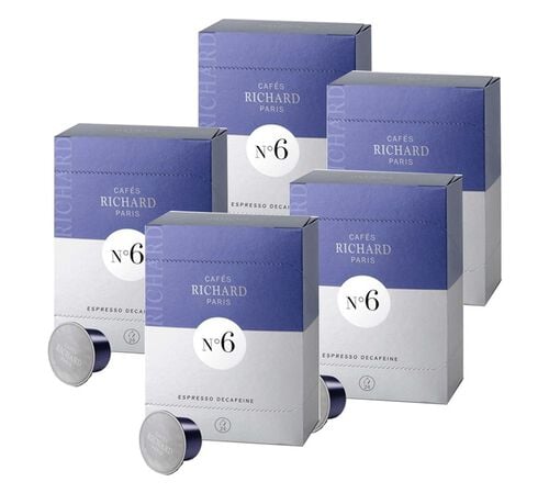Capsules Caf&eacute;s Richard N&deg;6 x120 - D&eacute;cafein&eacute;