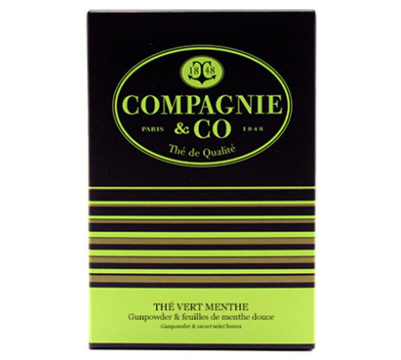 Mint green tea - 25 pyramid bags - Compagnie Coloniale image number 0