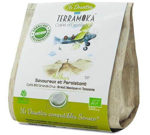 Terramoka Arthur Senseo Organic Coffee Pods x 16 Senseo pods