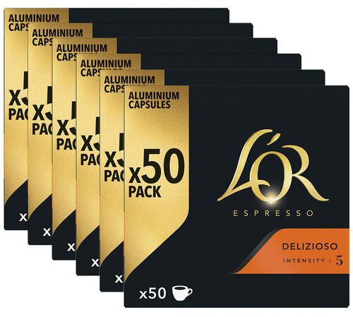 300 capsules compatibles Nespresso* Original Delizioso - L'OR ESPRESSO