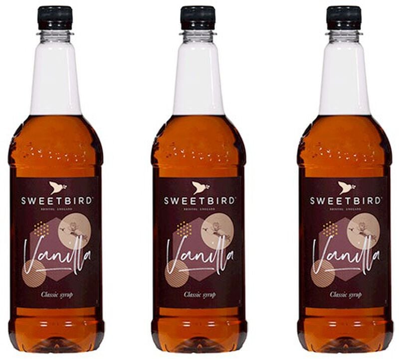 Lot de 3 Sirops Sweetbird - Vanille - 3 x 1L image number 0