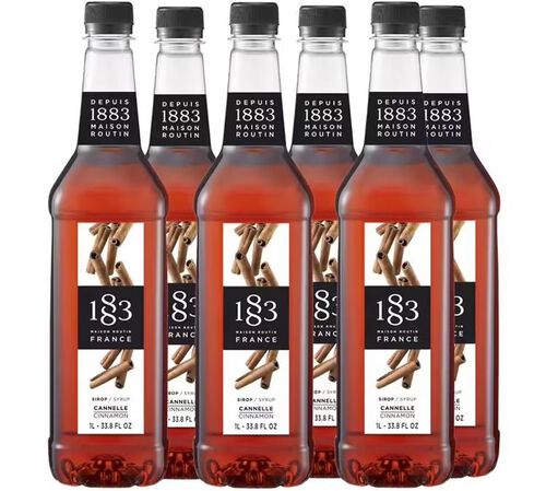 Sirop Cannelle - Bouteille plastique - 6 x 1L - 1883  ROUTIN