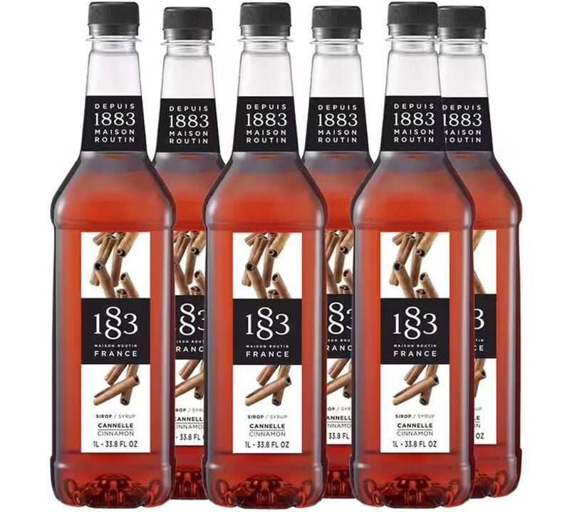 Sirop Cannelle - Bouteille plastique - 6 x 1L - 1883  ROUTIN image number 0