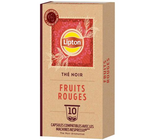 10 Nespresso* Original Compatible Capsules Red Fruits Tea &ndash; LIPTON image number 2