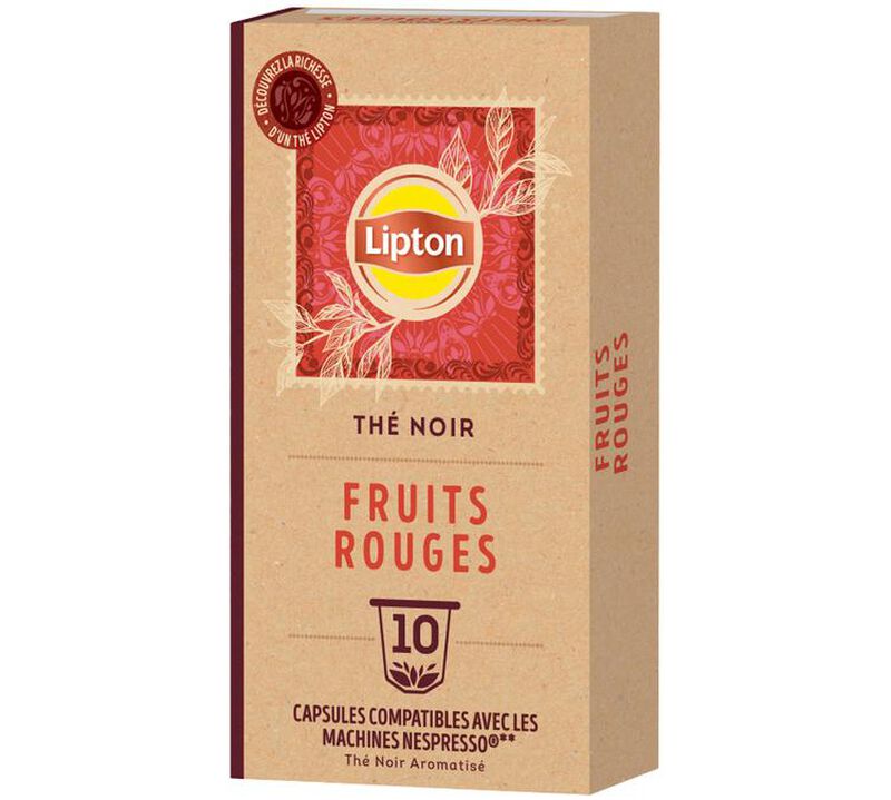 10 Nespresso* Original Compatible Capsules Red Fruits Tea &ndash; LIPTON image number 2
