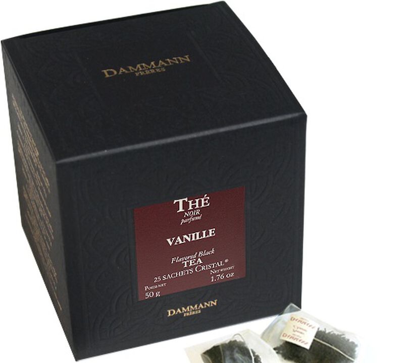 Vanilla-flavoured black tea - 25 Cristal&reg; sachets - Dammann Fr&egrave;res image number 0