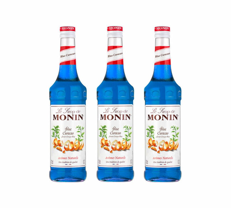 Lot de 3 Sirops Curacao bleu 3 x 70 cl - MONIN image number 0