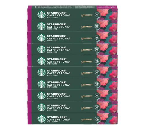 100 Nespresso* Original Compatible Capsules Verona &ndash; STARBUCKS