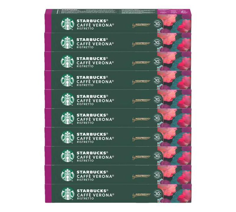 100 Nespresso* Original Compatible Capsules Verona &ndash; STARBUCKS image number 0