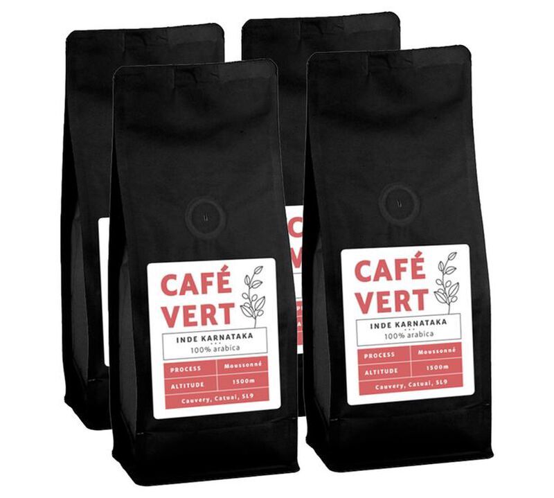 Green Coffee Beans - Karnataka Region India - Monsooned - 1kg image number 0