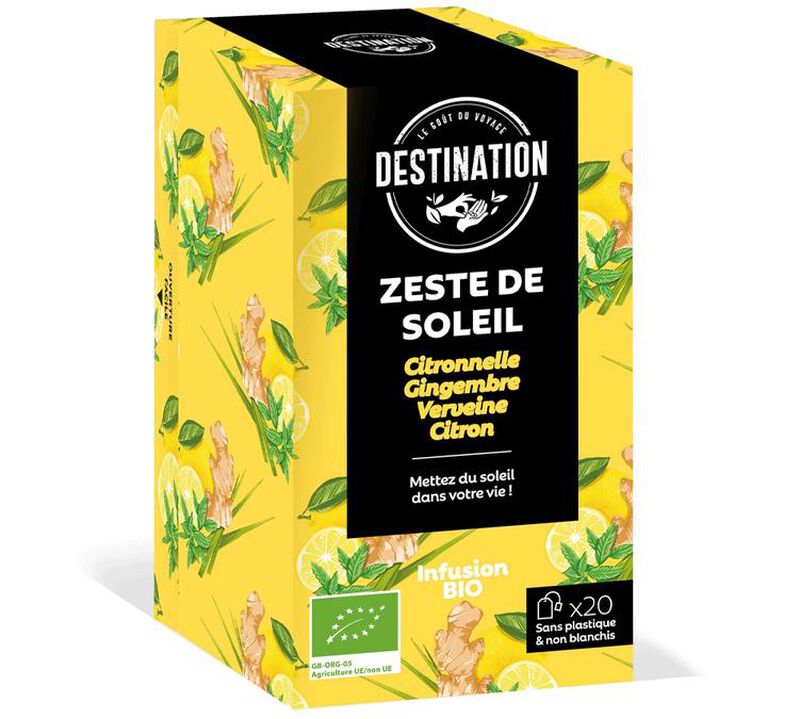 Infusion Zeste de Soleil Bio - 20 sachets - DESTINATION image number 0