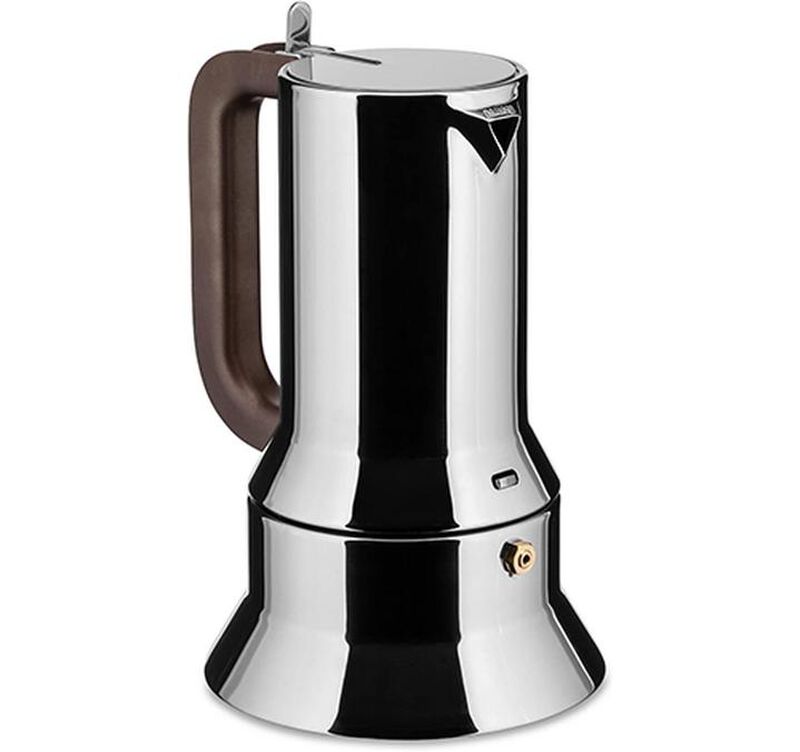 Alessi 9090 Moka Coffee Maker for induction hobs designed by Richard Sapper - 10 cups + Caf&eacute; Lugat image number 7