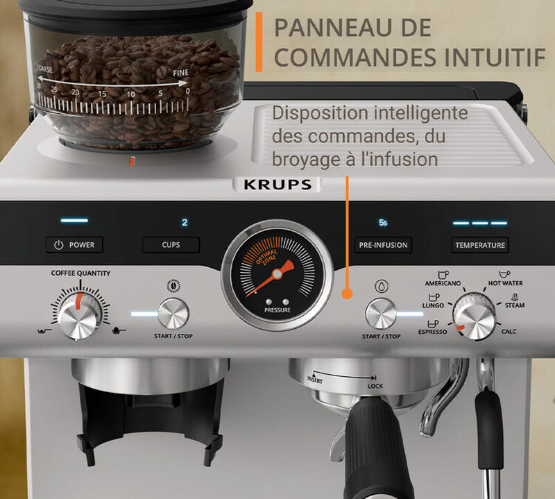 Krups Precision+ Macchina Espresso con Macinacaff&egrave; image number 5