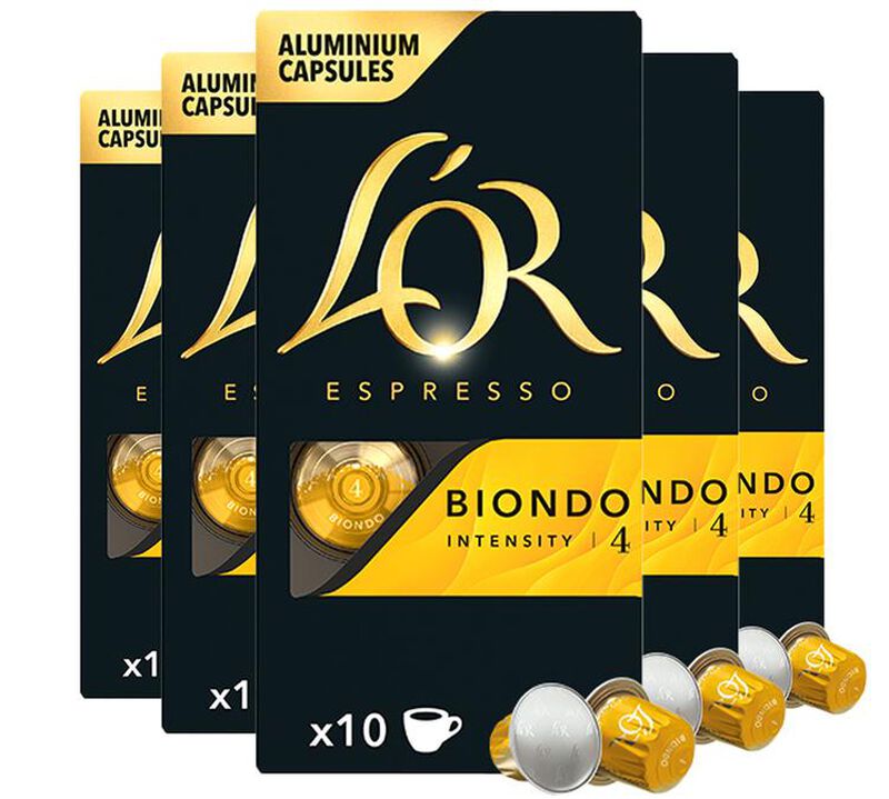 L'Or Espresso Nespresso* Original Compatible Capsules Biondo x 50 image number 0