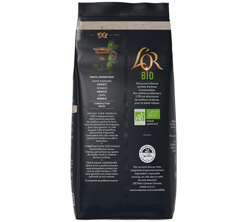 L'Or Espresso Organic Coffee Beans - 900g image number 1