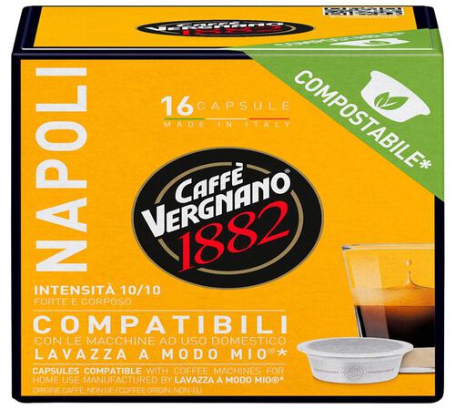 Caff&egrave; Vergnano Lavazza A Modo Mio Capsules Napoli x 80 image number 3