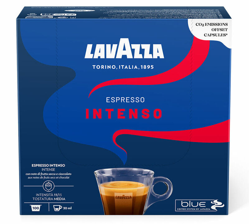 Lavazza Blue Espresso Intenso capsules x 100 Lavazza coffee pods image number 1
