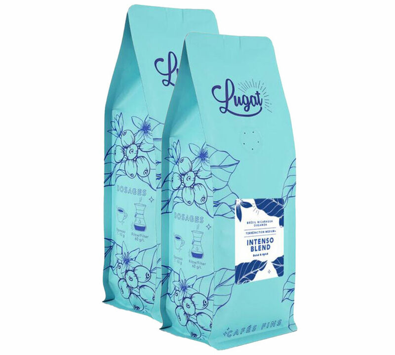 2 kg - Caf&eacute; en grain Intenso Blend (anciennement nomm&eacute; Blend Italien) - Lugat image number 0