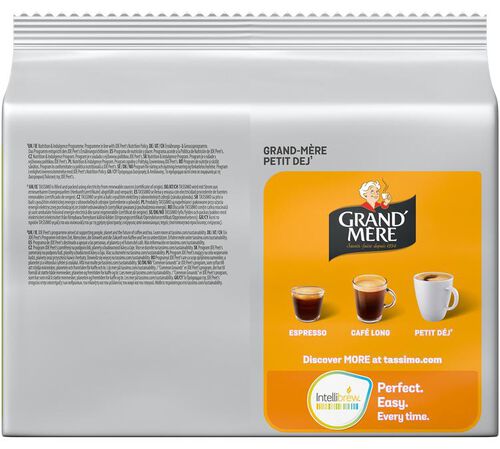 24 dosettes Tassimo - Grand M&egrave;re Petit D&eacute;jeuner - TASSIMO image number 1