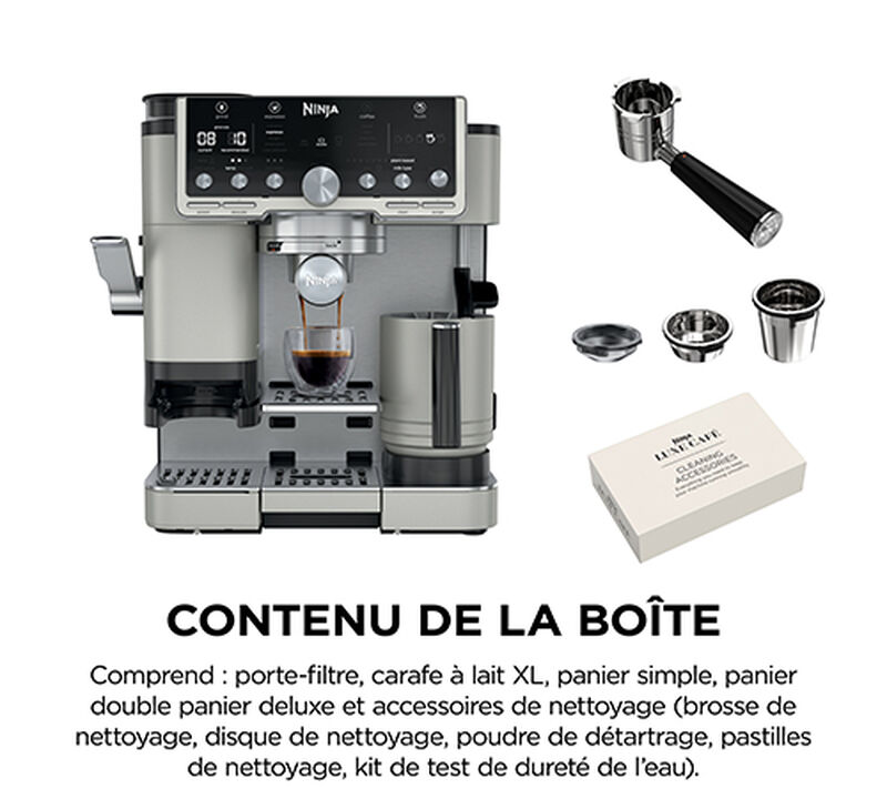 Machine expresso NINJA ES701EUWH Luxe avec tamper int&eacute;gr&eacute; image number 1