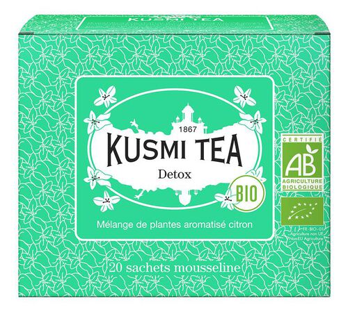 Kusmi Tea - T&egrave; verde e mate biologico Detox 20 bustine