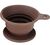 Tiamo flat-bottomed coffee dripper in brown silicone - 2 cups image