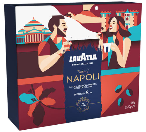 2 x 250 g - Caf&eacute; moulu - Tales of Italy Napoli - LAVAZZA