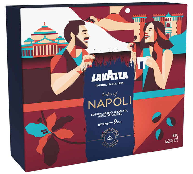 2 x 250 g - Caf&eacute; moulu - Tales of Italy Napoli - LAVAZZA image number 0