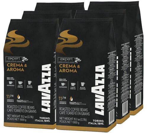 6 kg caf&eacute; en grain Crema & Aroma - Lavazza