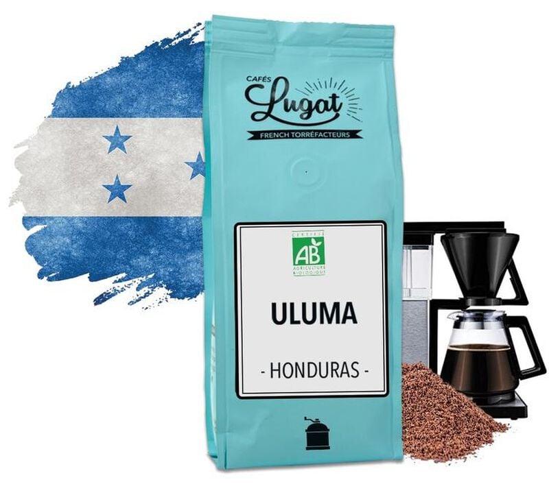 Caf&eacute;s Lugat "Uluma" Organic ground coffee for Filter coffee - 250g image number 0