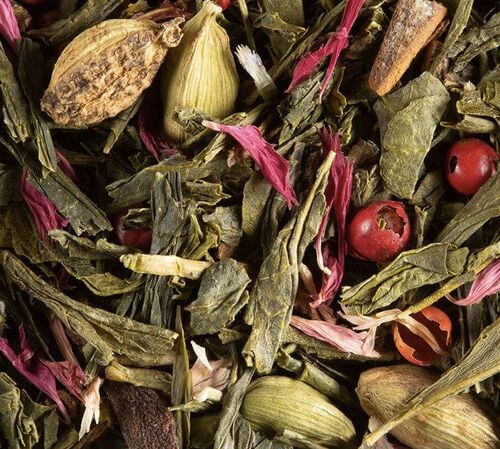 Th&eacute; Vert Spicy Coco - Vrac 100 g - DAMMANN FR&Egrave;RES