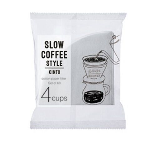 Kinto 4-cup white cone filter SCS-04-CP-60 x 60