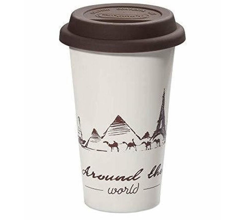 Mugs - DELONGHI - Mug double paroi c&eacute;ramique 30cl -The Globetrotter image number 0