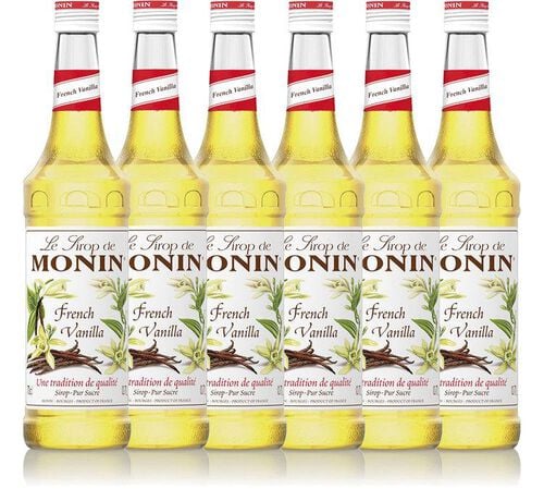 Sirop vanille (french vanilla) + pompe doseuse 6 x 70cl - MONIN
