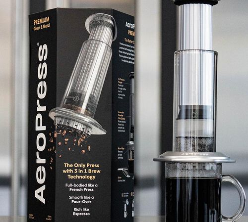 Aeropress Premium Portable Coffee Maker - Silver image number 10