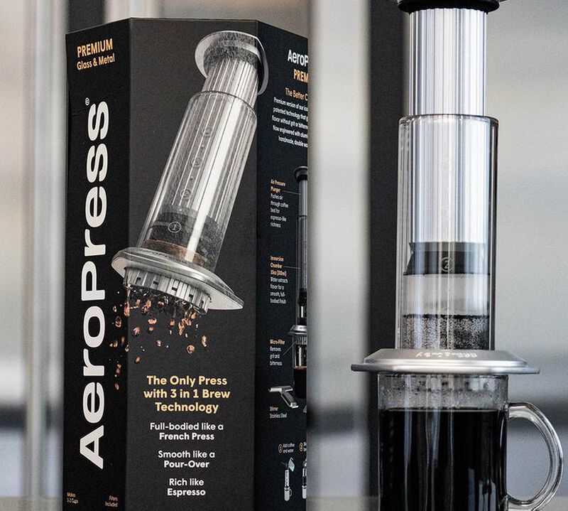 Aeropress Premium Portable Coffee Maker - Silver image number 10