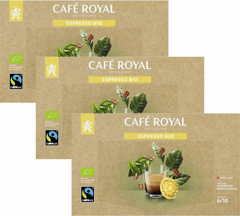 150 Nespresso* Pro Capsules Espresso Organic &ndash; CAFE ROYAL image number 0