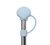 Embout pour paille coquillage bleu pastel - Pour travel cup - QWETCH image