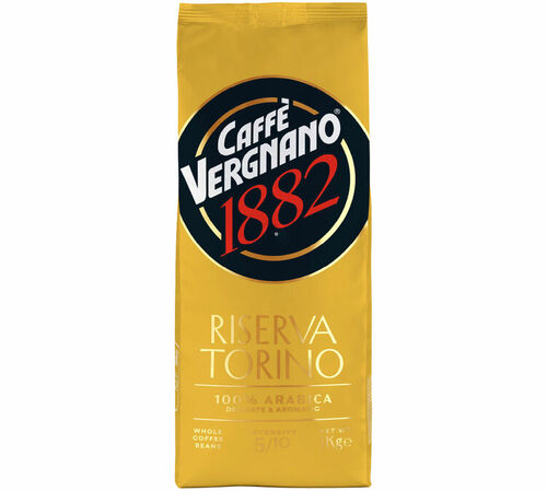 Vergnano - Caff&egrave; in grani - 100% ARABICA  Riserva Torino - 1kg