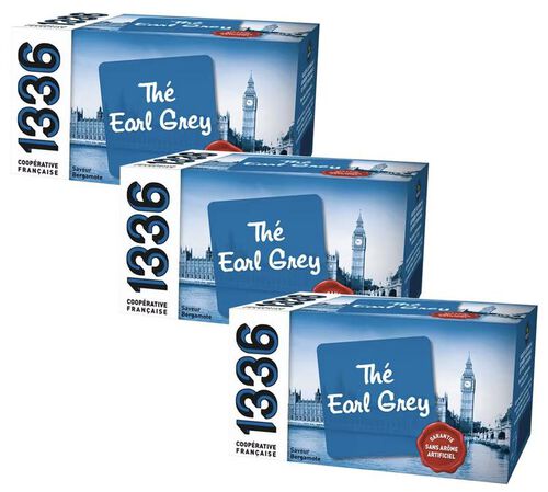 Pack Th&eacute; Noir Earl Grey - 3 x 20 sachets - 1336 (SCOP TI)
