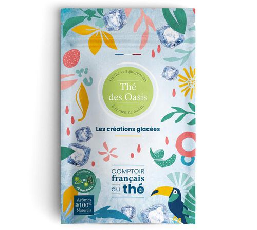 "Th&eacute; des Oasis" iced tea - 10 sachets - Comptoir Fran&ccedil;ais du Th&eacute;