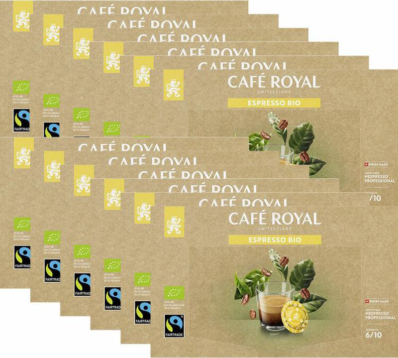 600 Nespresso* Pro Capsules Espresso Organic &ndash; CAFE ROYAL image number 0