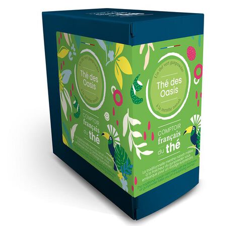 Th&eacute; Vert &agrave; la Menthe Th&eacute; des Oasis - 20 sachets - COMPTOIR FRAN&Ccedil;AIS DU TH&Eacute;