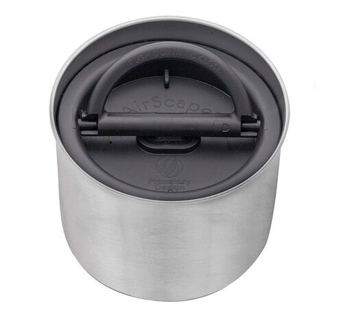 Bo&icirc;te conservatrice inox Argent avec vide d'air 250 gr - Airscape image number 1