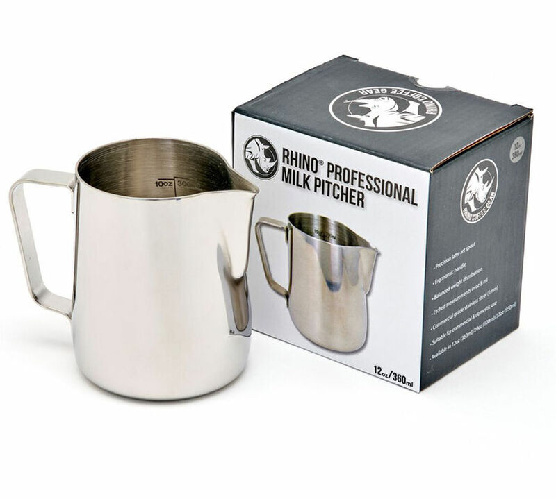 Rhino Coffee Gear professional graduated milk pitcher - 36cl/12oz image number 0