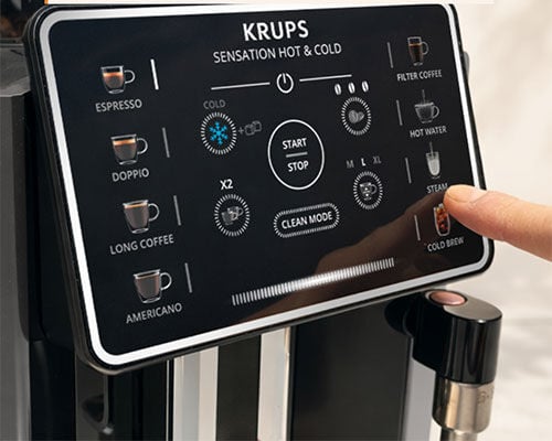 Expresso Broyeur Krups Sensation Hot & Cold EA913HE0 image number 3