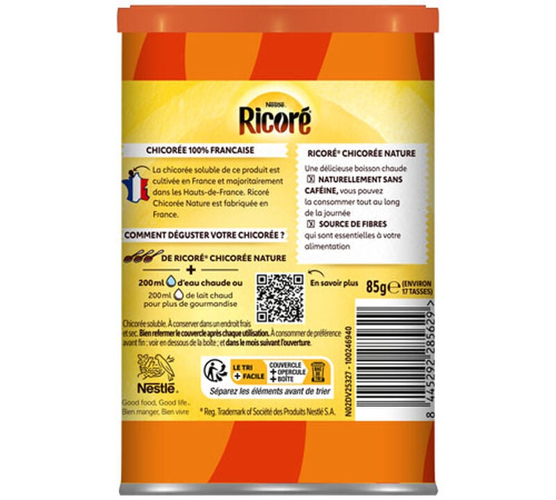 85 g - Chicor&eacute;e soluble - Nature en bo&icirc;te - RICOR&Eacute; image number 1